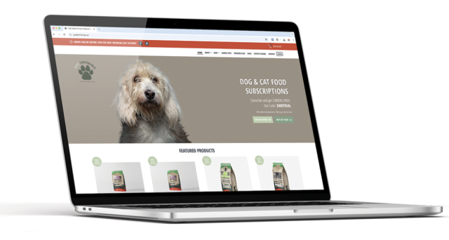 Enhanced E-commerce user experience for Premium Quality Pet Food provider