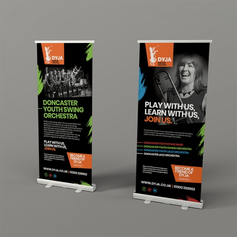 Graphic Design - Banner Stands for DYJA