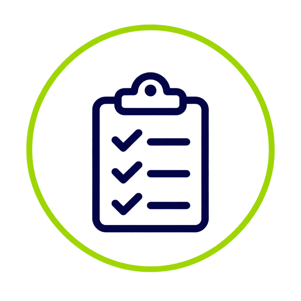 Checkboard Green Circle Image