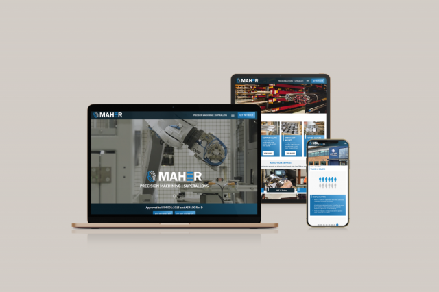 New Cutting Edge Bespoke Website for Maher 